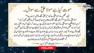What is Death? | A Beautiful Lesson by Maulana Ali | Heart Touching Islamic Reminder
