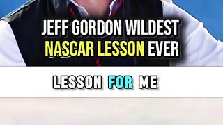 Jeff Gordon's wildest nascar lesson ever!#jeffgordon #nascar #lesson #driver#sports#racing