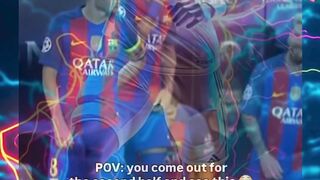 POV: diganti babak 2 lawan Barcelona era keemasan! Beruntung keluar duluan #Barcelona #Football #POV
