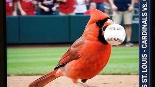 A Cardinal Walked Into a St. Louis Baseball Game and STOLE THE SHOW From Everyone! ????⚾????????️   #animalsoffacebook #sabirds #viral