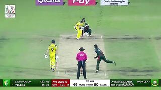 Heart break for Bangladesh Australia win by last over
