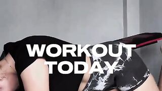 Workout today glutes