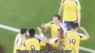 Swedia cosplay jadi tim samba Brasil di laga pertama Piala Dunianya ????
