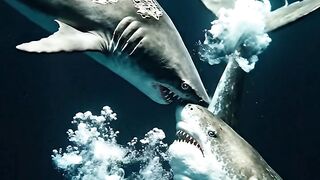 David vs. Goliath in the deep blue! ???? When a Great White targets a calf, the mother whale's wrath is unstoppable. Who wins this clash of titans?