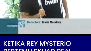 Rey menyebut Cristiano Ronaldo sebagai salah satu idolanya, sementara para pemain Madrid juga tampak antusias