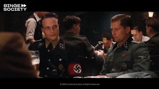 Inglourious Basterds (2009) How many glasses Full Scene