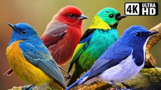 The beautiful sounds of birds in nature are relaxing.