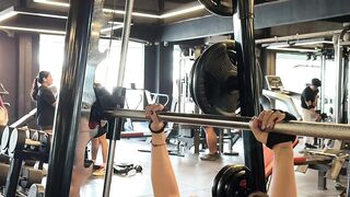 Women Performing a chest workout at the gym