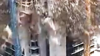Construction site collapse #cinematic #animation #simulation #construction