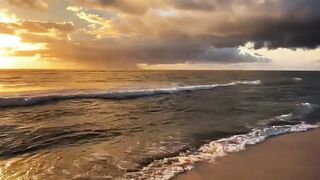 Beach Landscape with Dramatic Sky