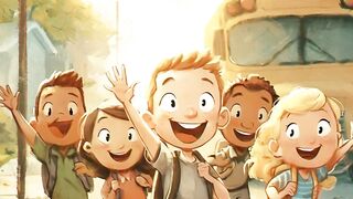 heart warming usa kids going to school