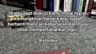 Pengingat mahal buat kita yang sering "panas" pas diskusi. ????