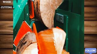 A unique method of cutting wood.