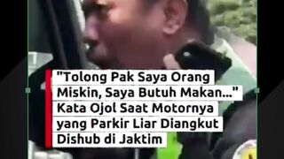 Pilu  Kang Ojol Sampai harus memohon untuk motornya bisa dilepaskan