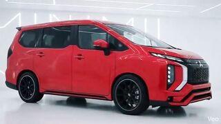 Red Mitsubishi car
