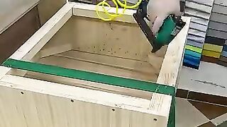 the manual process of making a sofa