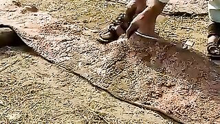 making lamps from buffalo hide