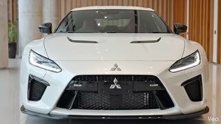 White Mitsubishi car