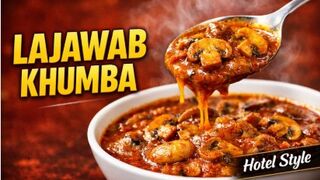 ???? Gravy Khumba Recipe | Hotel Style Mushroom Gravy at Home