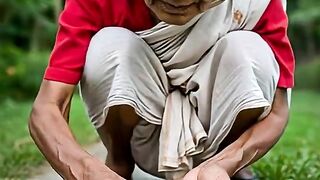 দাদির শামুকের বাড়ি _ai _grandmother _cartoon