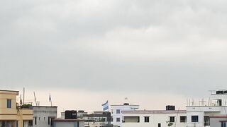 The sky is full of clouds