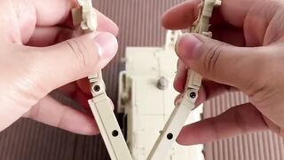 A Transformers toy transforming