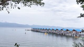 Beautiful beach resort scenery