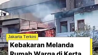 si jago merah mengamuk dan melahap rumah warga