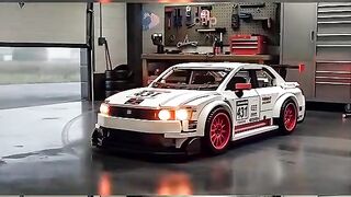 Elegant white sport car by ai