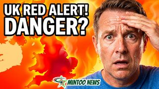What is a red heat warning and where will it hit in the UK?