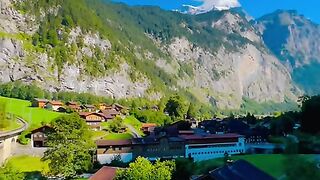 Lauterbrunnen Switzerland ???????? #lauterbrunnen #lauterbrunnenvalley #suisse #shortfeed #swiss #viral [1080p]