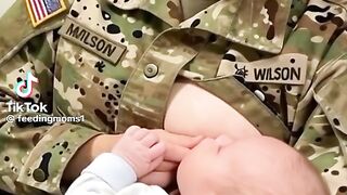 Cops Feeding Her Milk to Baby