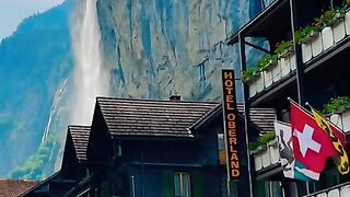 Lauterbrunnen ,Swiss ???????? #lauterbrunnen #switzerland #shortsfeed #foryou #mountains #nature [1080p]
