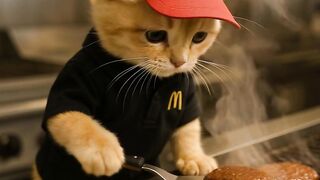 Kitten work in MacDonalds