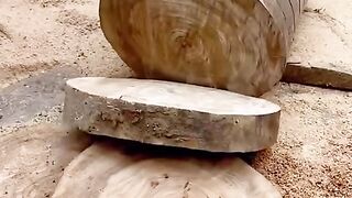 From Log to Rustic Chair in Minutes! ????✨