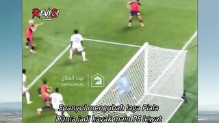 Spanyol mainnya udah kayak di game PS, golnya berkelas semua! ????