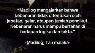 "Kebenaran bukan soal siapa yang paling banyak pengikutnya." ????????