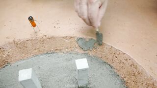Building a Mini Pig Farm Above a Koi Pond part 24 #viral #fyp #DIY