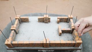 Building a Mini Pig Farm Above a Koi Pond part 32 #viral #fyp #DIY