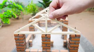 Building a Mini Pig Farm Above a Koi Pond part 33 #viral #fyp #DIY