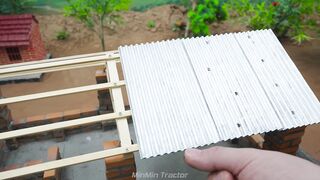 Building a Mini Pig Farm Above a Koi Pond part 37 #viral #fyp #DIY