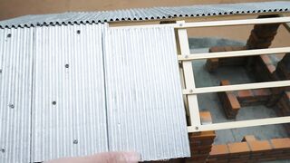 Building a Mini Pig Farm Above a Koi Pond part 38 #viral #fyp #DIY