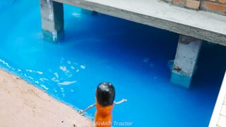 Building a Mini Pig Farm Above a Koi Pond part 42 #viral #fyp #DIY