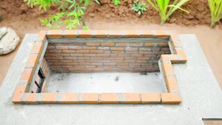 Building a Mini Pig Farm Above a Koi Pond part 73 #viral #fyp #DIY