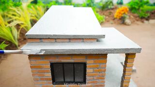 Building a Mini Pig Farm Above a Koi Pond part 81 #viral #fyp #DIY