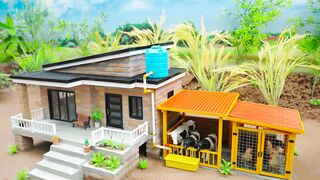Building a Mini Pig Farm Above a Koi Pond part 86 #viral #fyp #DIY