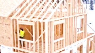 Ultimate Snow House #Construction #canada #snowhouse #diybuild #timelapse
