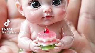 Cute Jelly baby Eating