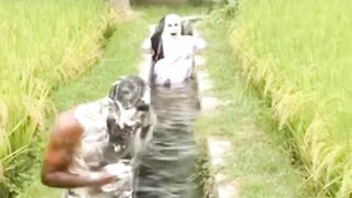 bathed by a ghost
