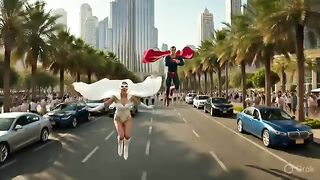 Dove vs Superman: Intense 5-Minute Battle in Sunny Dubai City!